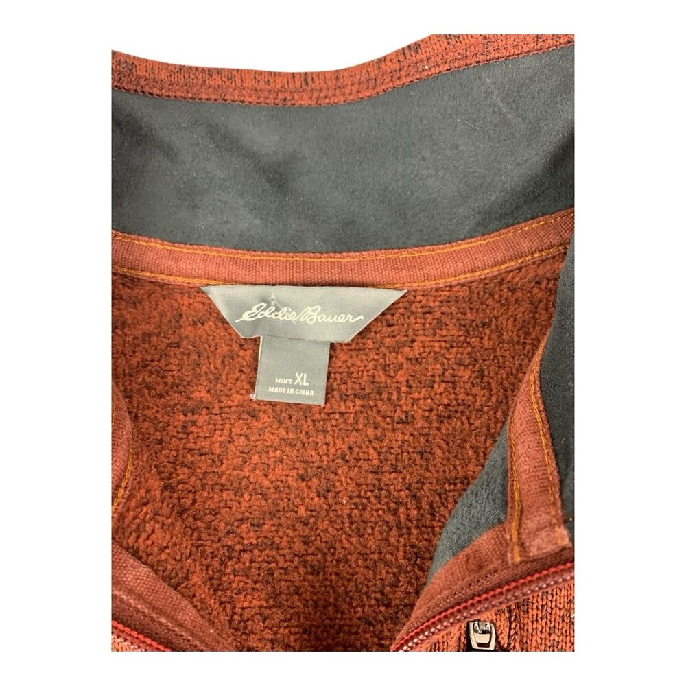 Eddie Bauer Radiator 1/4 Zip Pullover Sweater Fleece  Adobe, Men’s Size XL - Picture 7 of 11